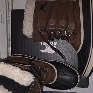 SOREL- 1964 PAC NYLON Waterproof~Size 9 Mens~Color Tobacco Black~ ☆New In Box♡